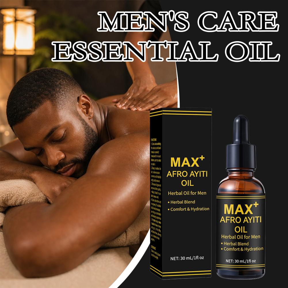 Herbal Wellness Massage - น้ำมันนวดสมุนไพร MAX+ สำหรับผู้ชาย เพื่อสุขภาพที่ดีและความมั่นใจ บำรุงผิวอย่างล้ำลึกและฟื้นฟูผิว ทำให้ผิวเนียนนุ่ม